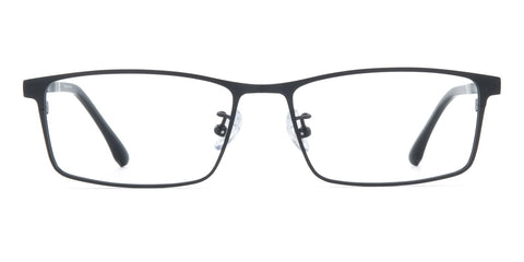 Isaac Rectangle Black Titanium Eyeglasses